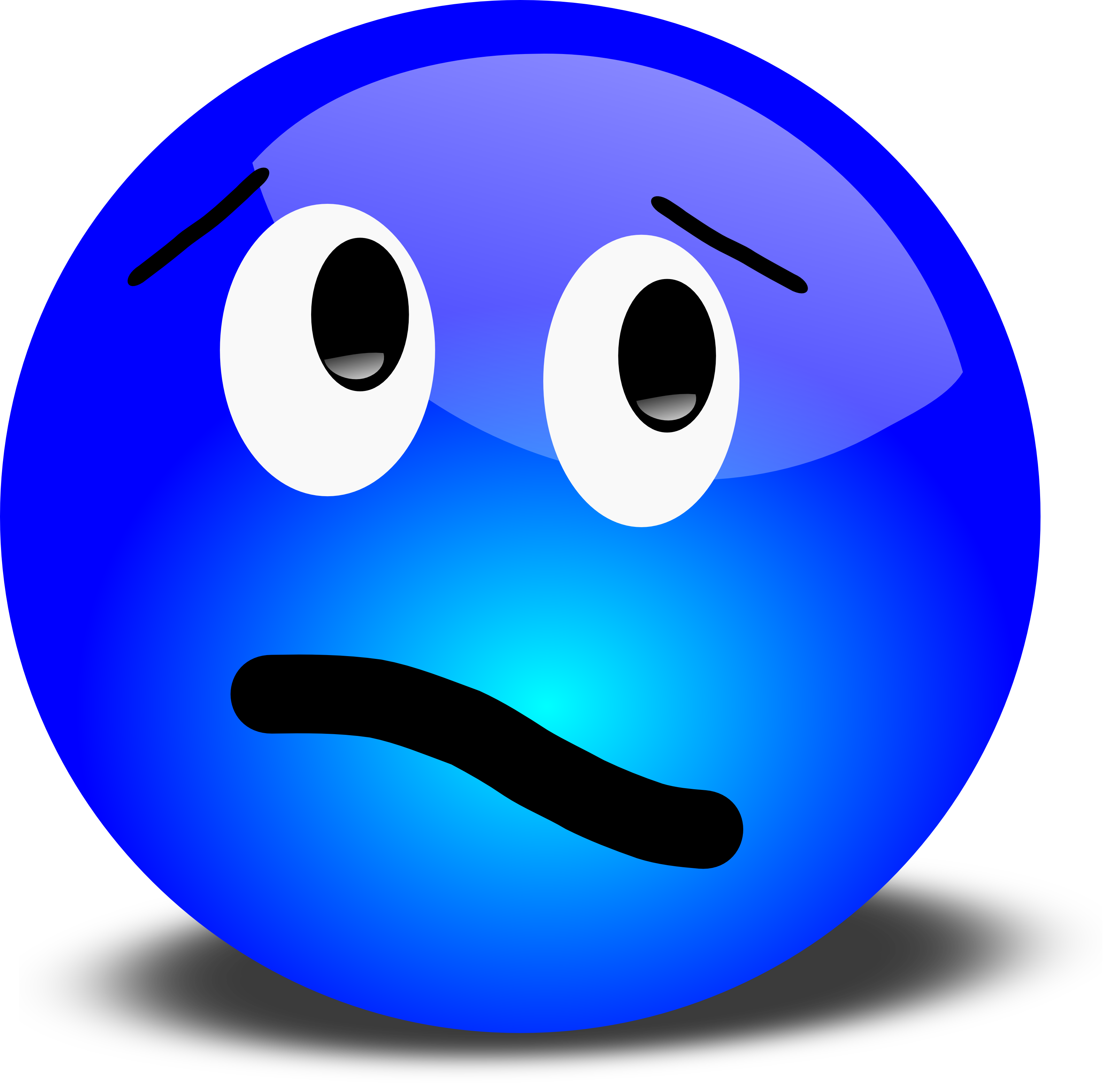 81-Confused-Blue-Smiley-Free-3D-Vector-Clipart-Illustration